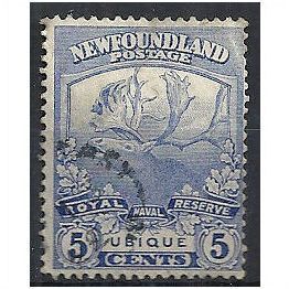 Newfoundland 1919 SG134 5c Ultramarine Fine Used . . .
