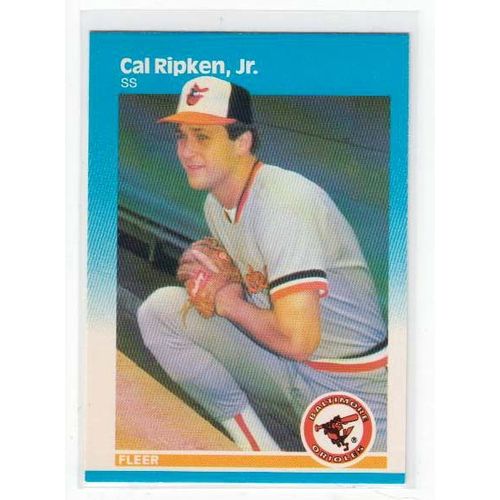 1987 Fleer Cal Ripken Jr. baseball card #478 – HOF-Orioles