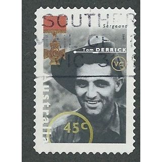 AUS 1995 45c (S/A) 'SECOND WORLD WAR HEROES - DERRICK' FINE USED (EBID46-977)