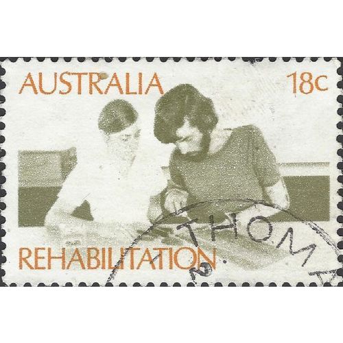 AUSTRALIA, Rehabilitation Therapy, brown 1972, 18c, #2