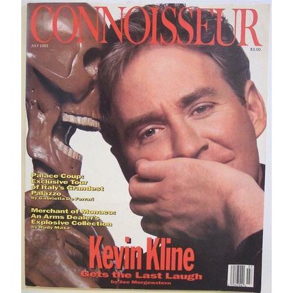 Connoisseur Magazine, July 1991, Kevin Kline