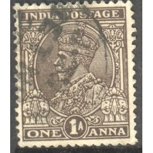 India 1932 - SG 234 - KGV 1a brown - used 9