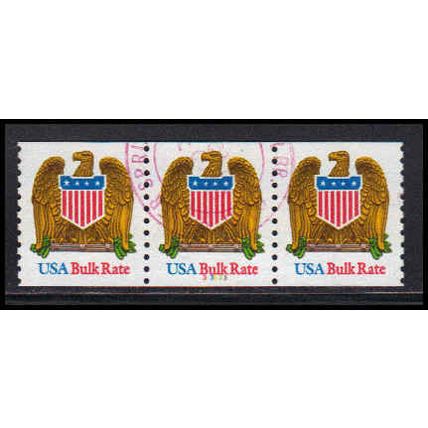 Used 2603v 10c Eagle Very Fine PNC 33333/3 Gold Dot PA3171