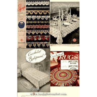 Four Crochet Leaflets from American Thread Co