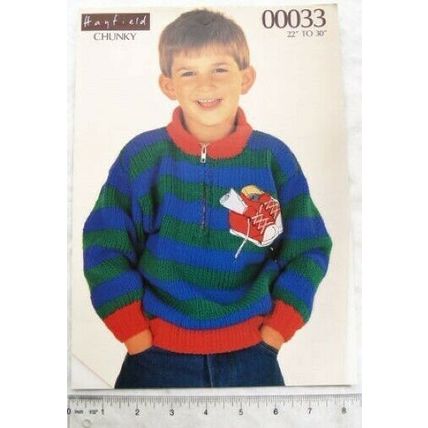 Vintage: Hayfield 00033 child's sweater, chunky