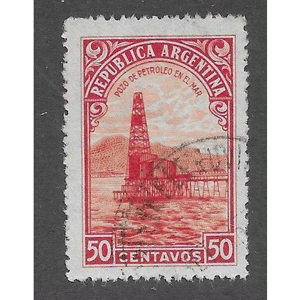 ARG 1936 50c 'PRODUCTION AND INDUSTRY' FINE USED (EBID79-114)