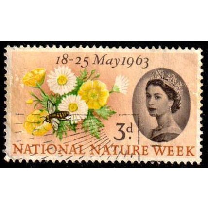 Great Britain 1963 National Nature Week 3d Used Stamp