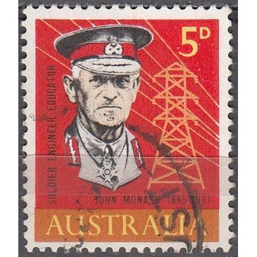Australia 1965 Michel 354 O Cote (2005) 0.20 € John Monash Cachet rond