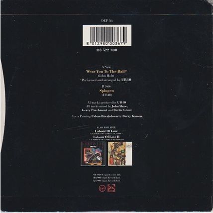 UB40 - Wear You To The Ball 7", Single, Sil Mint (M)