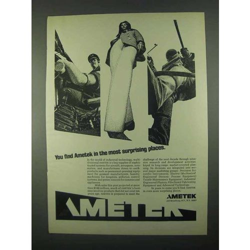 1967 Ametek Products Ad - Most Surprising Places