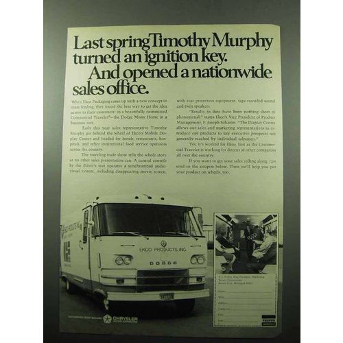 1969 Dodge Commercial Traveler Motor Home Ad