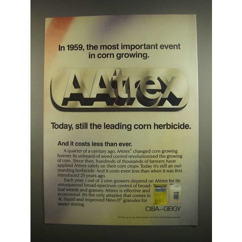 1984 Ciba-Geigy Aatrex Ad - In Corn Growing