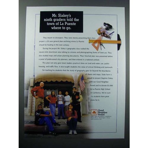 1998 State Farm Insurance Ad - Mr. Slakey