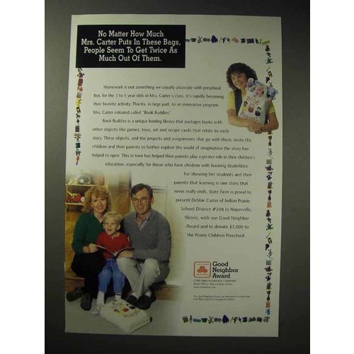 1998 State Farm Insurance Ad - Mrs. Carter Puts in Bags