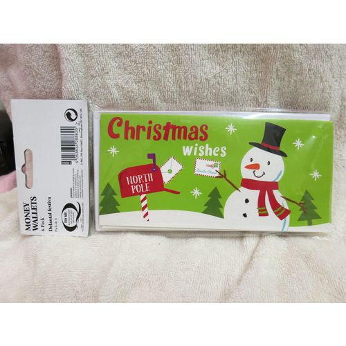 Kids Christmas Cards Standard Landscape A5 Pack of 6. 2 Designs.