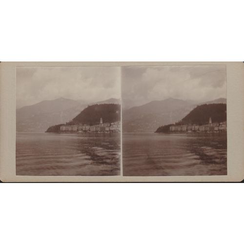 Lake Como, Italy, May 1927 - Vintage Stereoview Card