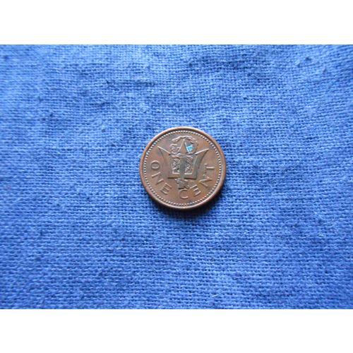 1995 BARBADOS ONE CENT COIN.