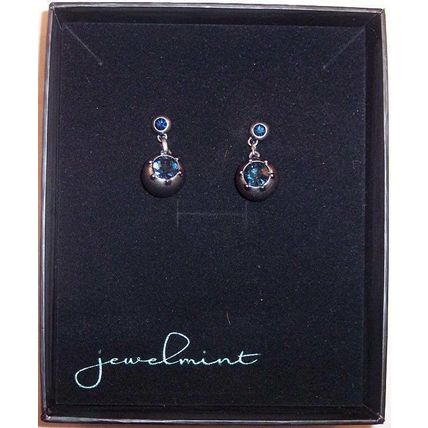 NEW Jewelmint Diving Belle Earrings in Gift Box, Nautical, Hematite