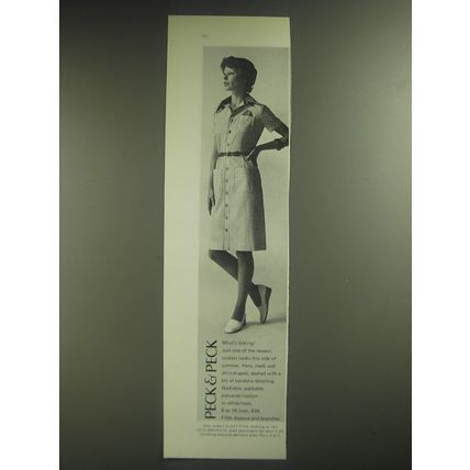 1974 Peck & Peck Dress Ad - What's Ticking?