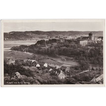 Postcard Kungalv, Sweden. Bohus Fortress.