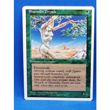 1995 Magic The Gathering 4th Edition #271 Shanodin Dryads C :G: