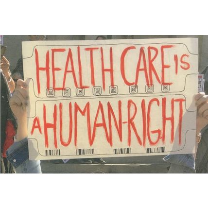 Health Care Is A Human Rights NHS March Campaign Postcard