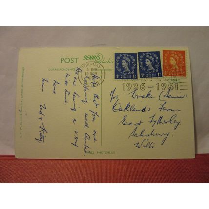 TOR ABBEY GARDENS, TORQUAY, DEVON used vintage postcard 1961 pm /