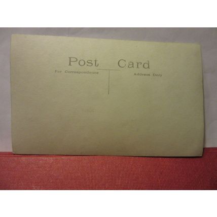 UNKNOWN EDWARDIAN LADY sat at table, antique photograph postcard =