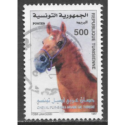 TUNISIA 1997 ARABIAN HORSE ARABE CHEVAL USED