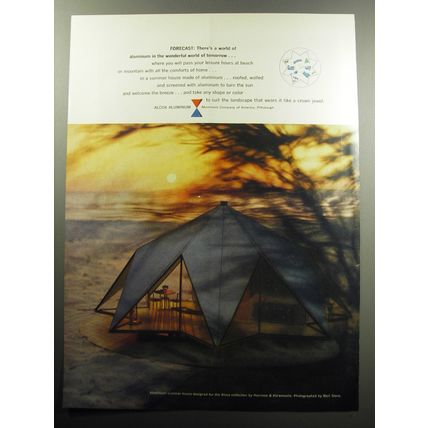 1957 Alcoa Aluminum Ad - summer house by Harrison & Abramovitz, Bert Stern Photo