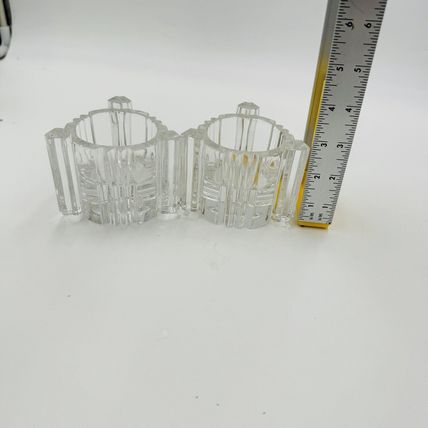 Vintage Set of 2 Lenox Fine Crystal Votive or Candle Stick/Tapper Holders