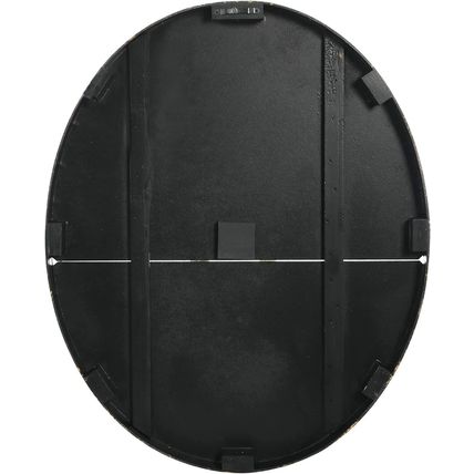 Creative Co-Op Distressed Wood Wall Clock-29" Oval-Gray-NEW-SEALED-FAST SHIPPING