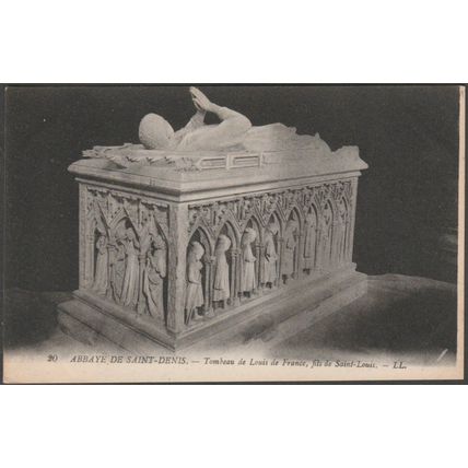 Tombeau de Louis de France, Abbaye de Saint-Denis, c.1910 - Lévy CPA LL20