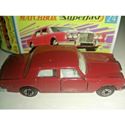 Matchbox No24 Roll Royce dark maroon