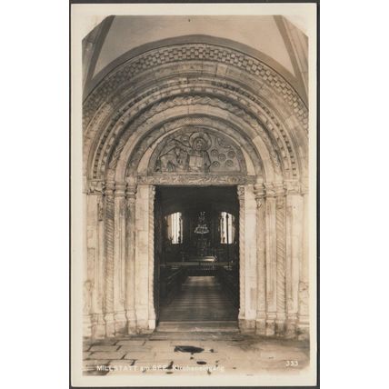 Kircheneingang, Millstatt am See, Kärnten, 1926 - F Schilcher Foto-AK