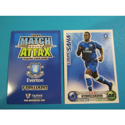Louis Saha - Everton - Match Attax 2008/09 Football Card