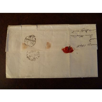 1868 GB QV 1d Red stamp Plate 89 cover Pitlochry Edinburgh MacDonald Dunalistair