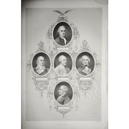 1860 Vergennes, Lord Stirling, Gen. C. Lee, Lord Howe [and] M. Gerard.
