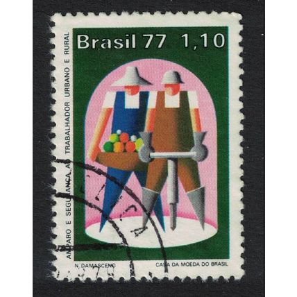Brazil Industrial Protection and Safety 1977 Canc SG#1656