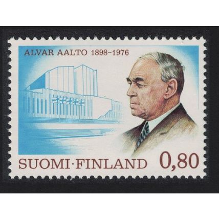 Finland Hugo Alvar Aalto architect Commemoration 1976 MNH SG#910