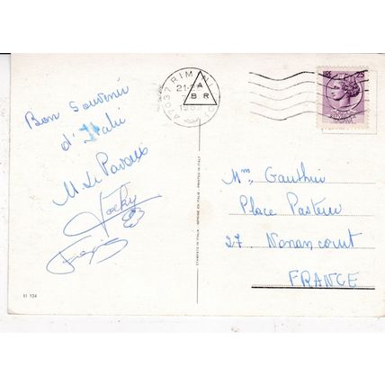 Rimini Multiview Italy Postcard posted 1969 creased