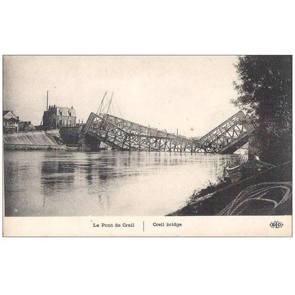 60 - Creil - LE PONT EN 1914