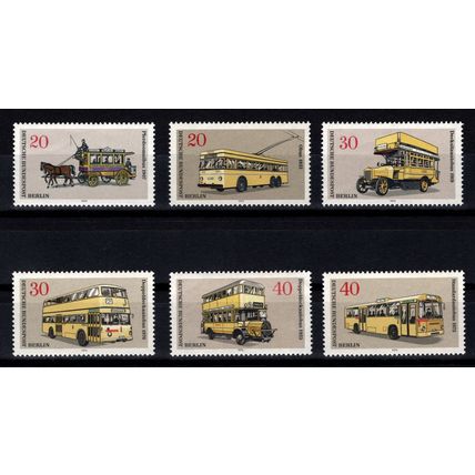 Berlin, Germany 1973, Berlin Transportation #2 set. Mi #446-451. MNH