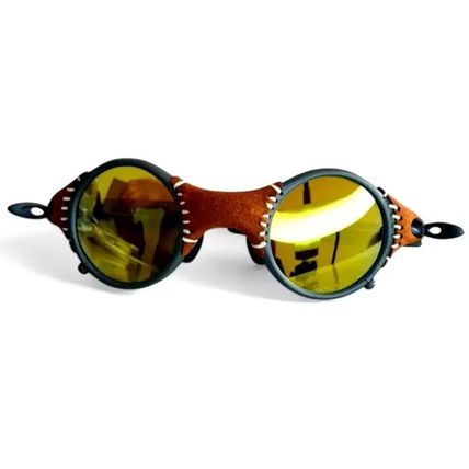HCS Retro X-Metal Mars Sunglasses Gold Lenses