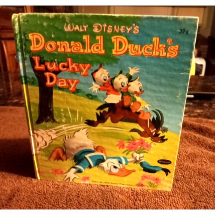 Tell-A-Tale Donald Duck's Lucky Day By Walt Disney Production 1951 Great Shape