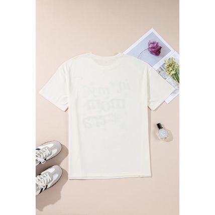 Jet Stream In My mom Era Graphic Loose Casual Tee