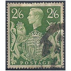 1942 SG476a 2/6d Yellow-Green Good+.Used
