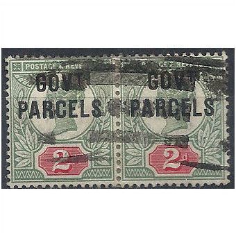 1891 O70 2d Grey-Green & Carmine Govt Parcels Official Good Used PAIR.. .