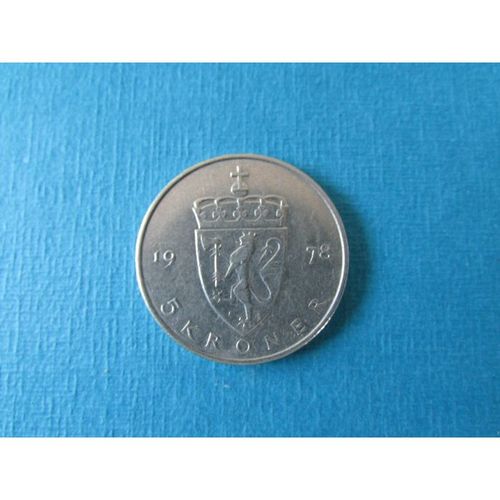 1978 NORWAY FIVE KRONER FREE POST. AAG