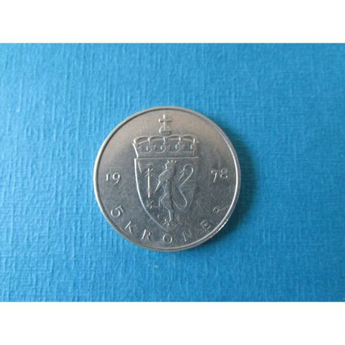 1978 NORWAY FIVE KRONER FREE POST. AAG